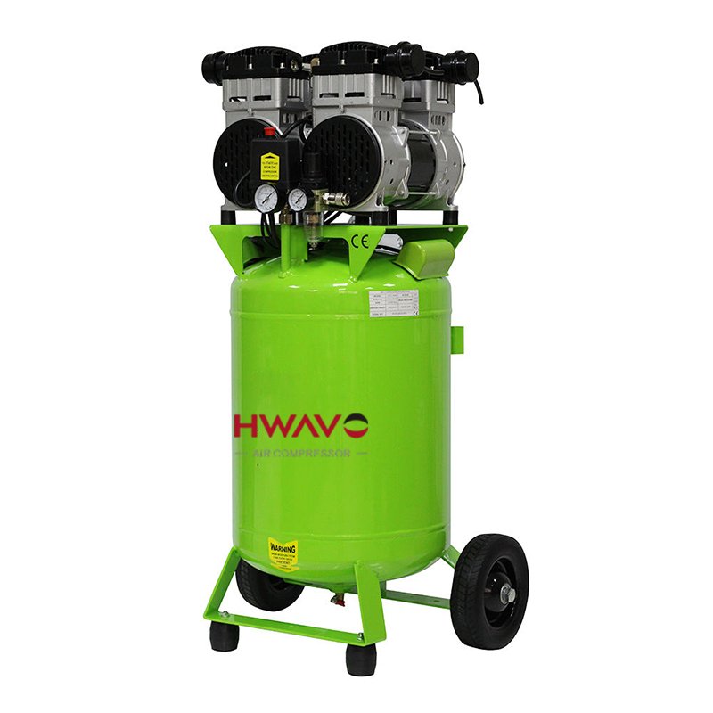 Powerful Performance Silent air Compressor 3000w 240V 80L Oil-free Piston Compressor