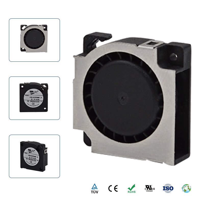 Small Muted Mini Blower Fans 2006 20x20x6mm 5volt 12volt DC Low Current Low Flow Blowers