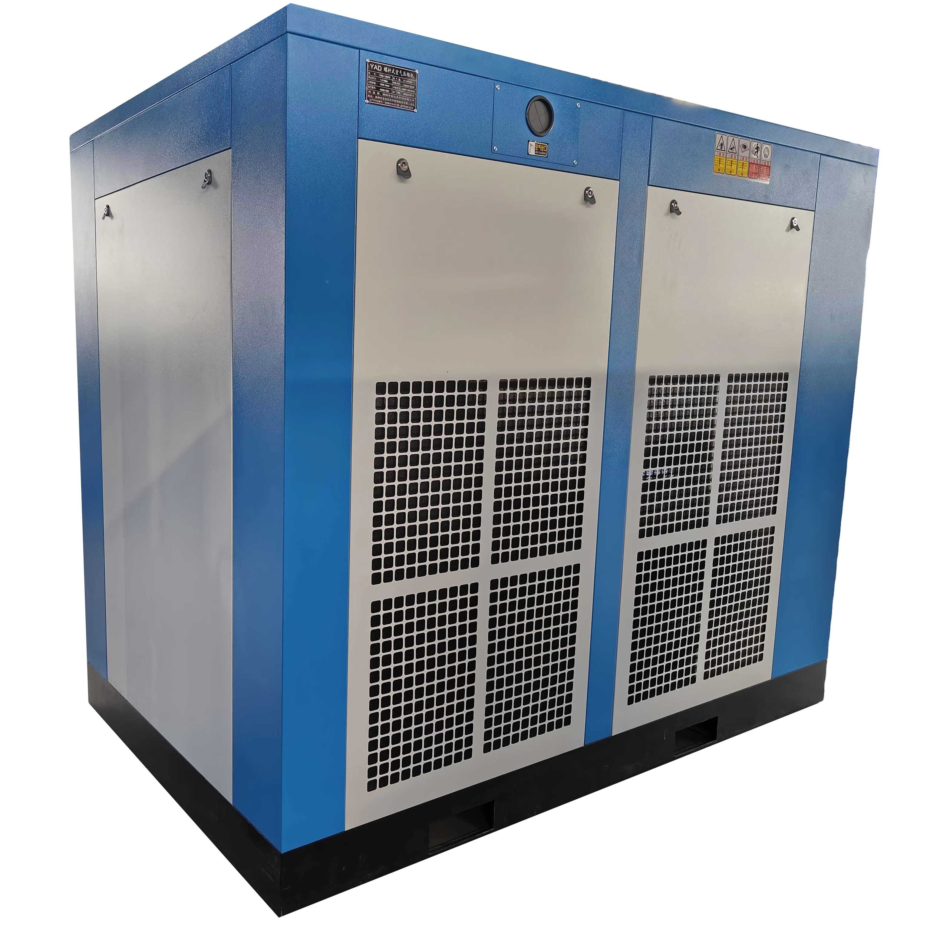 Customized 23.2m3 /minTwo Stage Compression Air Compressor 150hp 110Kw Permanent Magnet VSD Screw Air Compressor