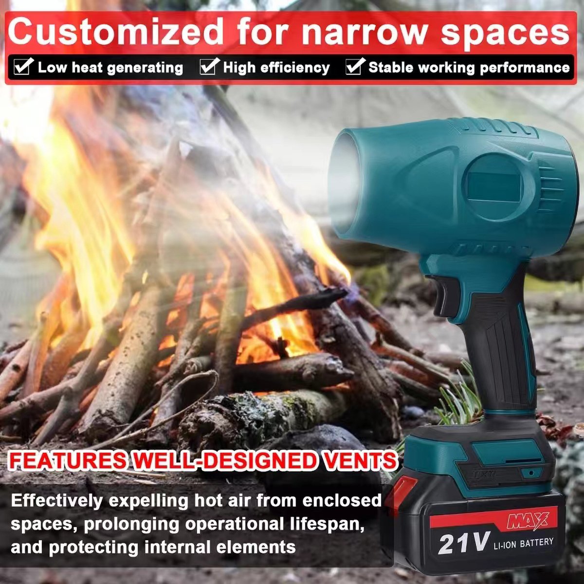 Brushless 2000W Electric Turbo Blowers Jet Fan 200M/S Violet Car Dryer Handheld Dust Blowing Power Tools Leaf Blower Fan