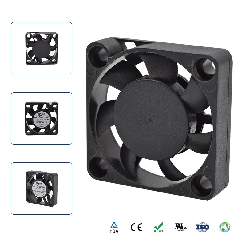 Ultra Quiet Ball Bearing Brushless Fan 3007 30x30x07mm 5v 12v Cooling High Cfm Dc Axial Mini Cooling Fan