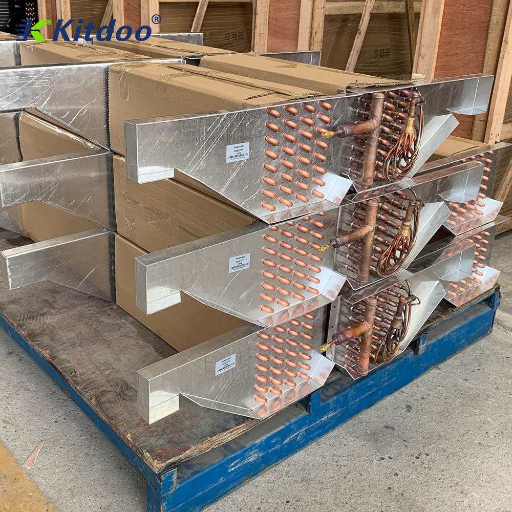 Refrigerator Condenser Evaporator Air Cooled Copper Tube Aluminium Evaporator Coil Heat Exchanger