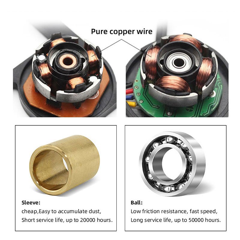5015 50*50*15mm DC5V 12V Sleeve Double Ball DC Air Blower Axial Fan Blower