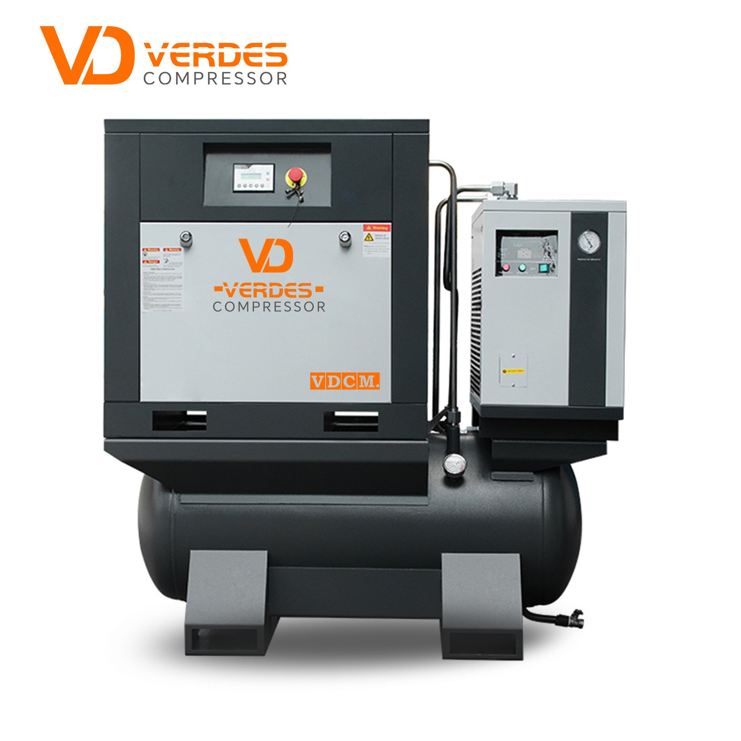 VERDES Fixed Speed 10hp 20 hp Industrial Screw Air-compressor 8 10 bar Rotary Screw air Compressor for Industrial Sewing Machine