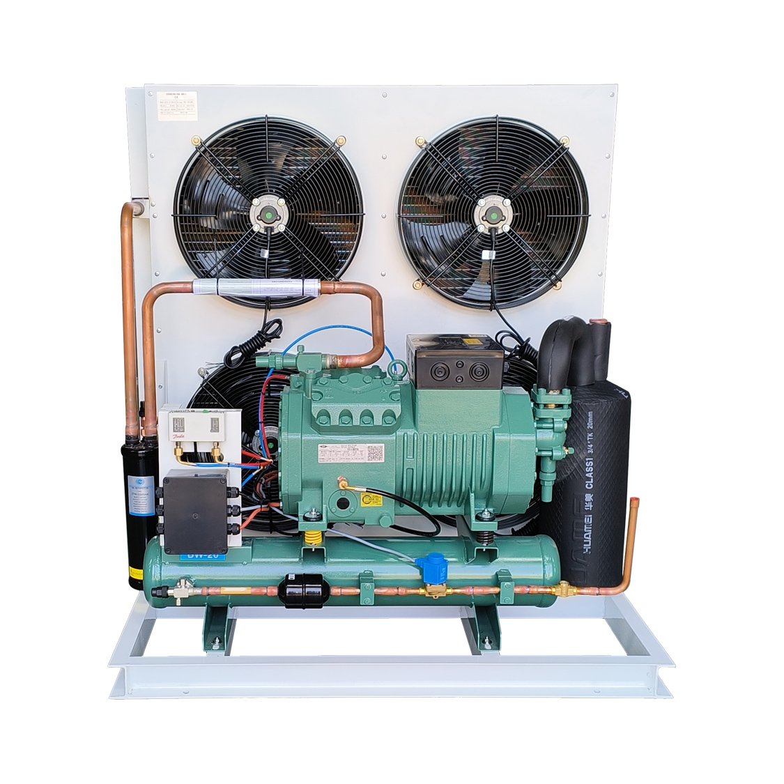 RUIXUE Factory Customized 3 5 6hp Germany Air Cooled Compressor Condensing Unit for Cold Storage