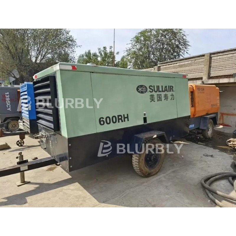 Sullair 600RH Single Stage Silent High-pressure Borehole Blasting Drilling 17.2bar Suit Plateau Screw air Compressors Portable