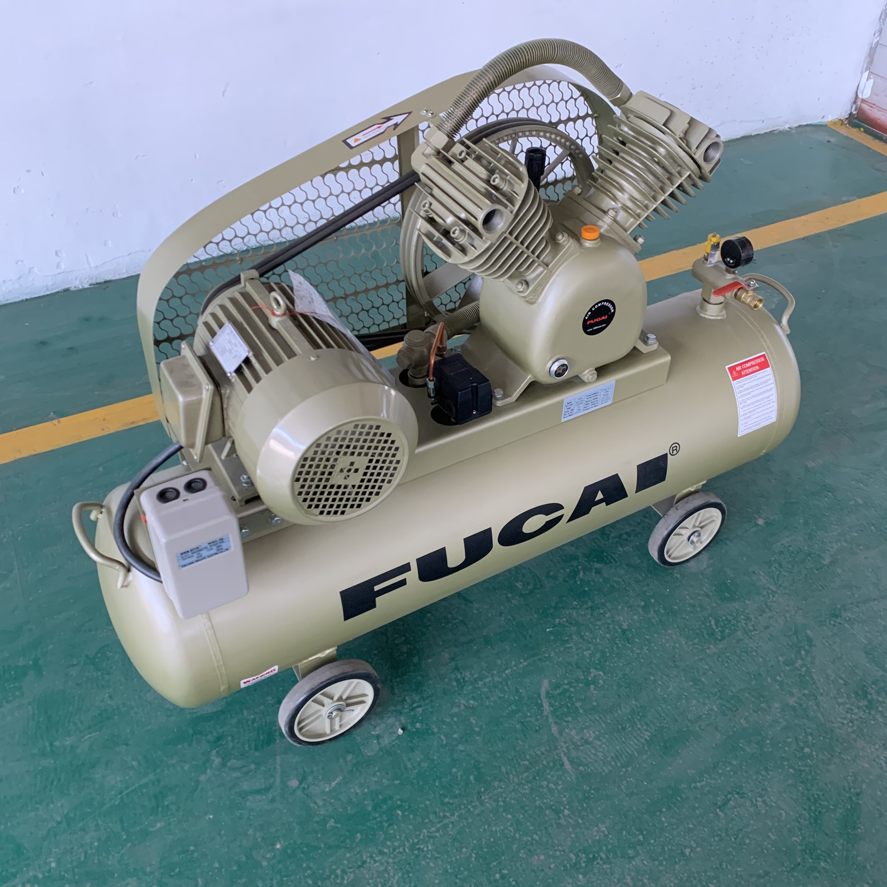 FUCAI High Quality Ac Stationary 1.5kw/2hp Industrial Piston air Compressor