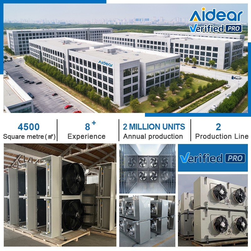 Aidear Tunnel Chill and Freeze Evaporator for Iqf Seafood