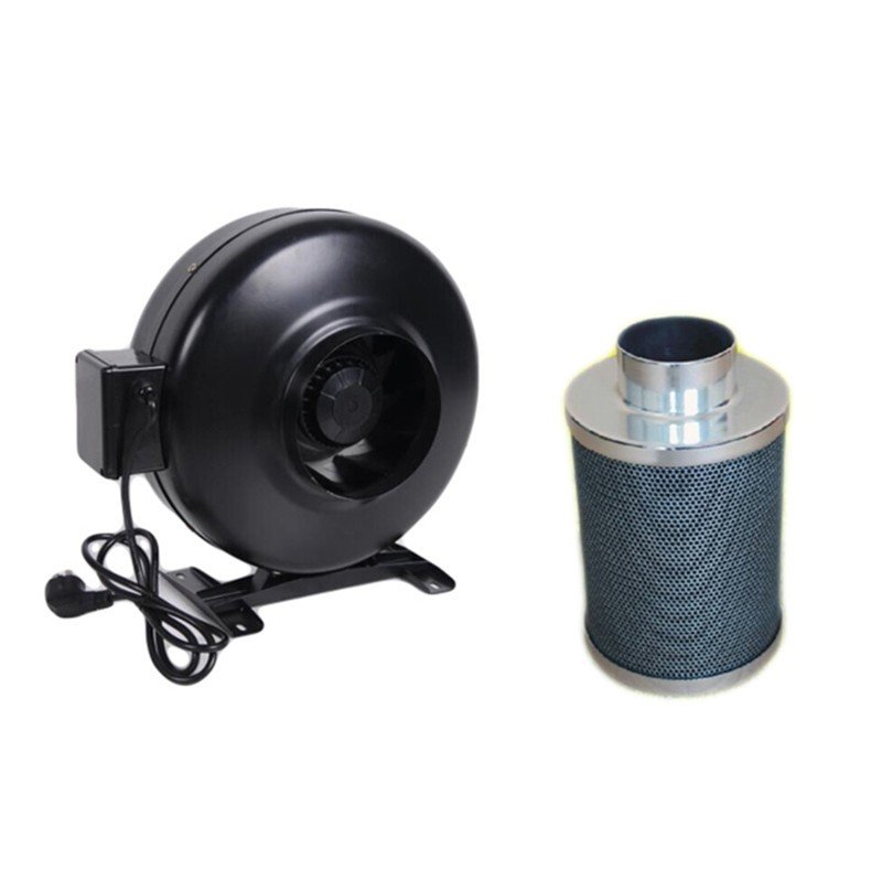 Inline Grow Tent Fan Ventilation Exhaust Air Blower with Speed Controller HVAC Blower Duct Fan AC 4'' 6" 8" 220V 115V