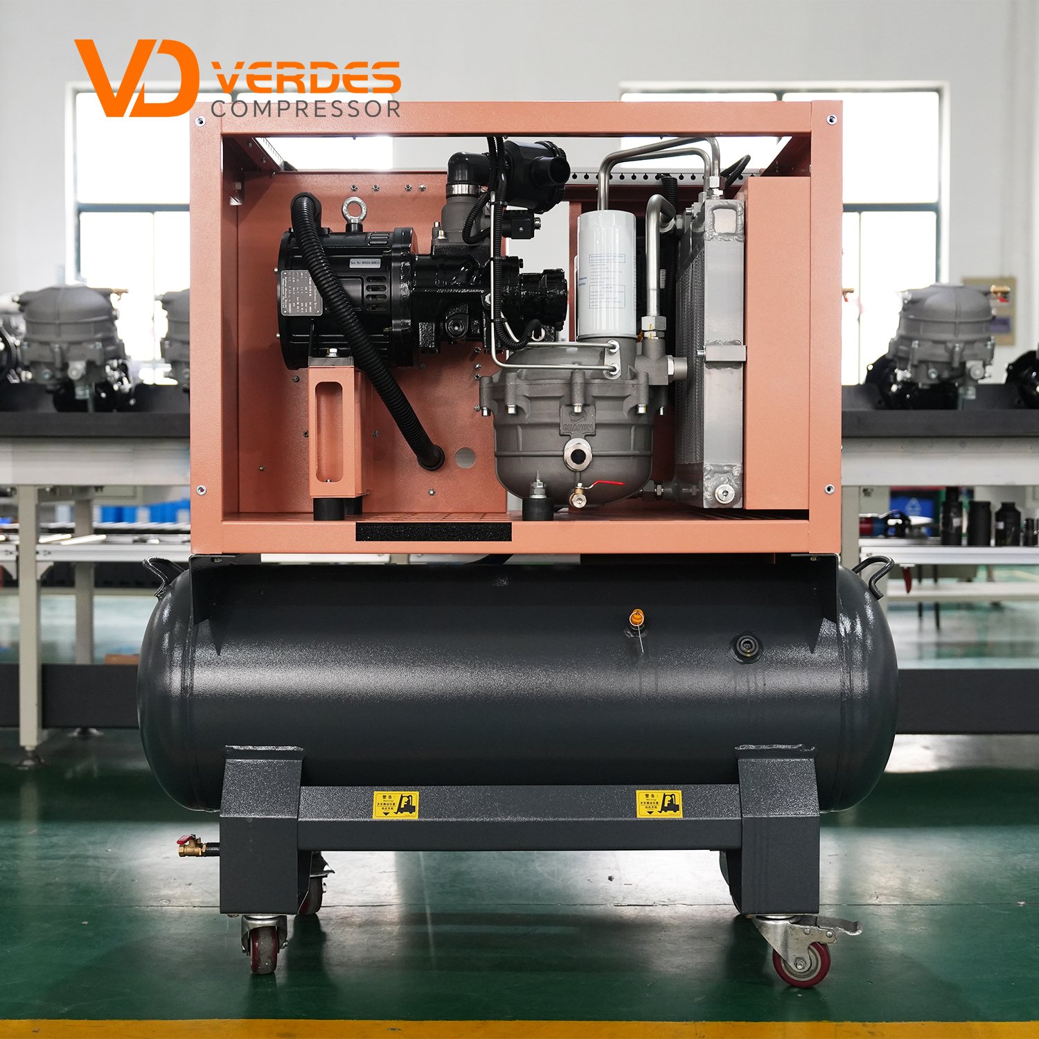 Industrial Direct Drive 7.5KW 11KW 8Bar 10Bar Screw Air-Compressors 500 1000 Liter air Compressor 220V Screw Air Compressor