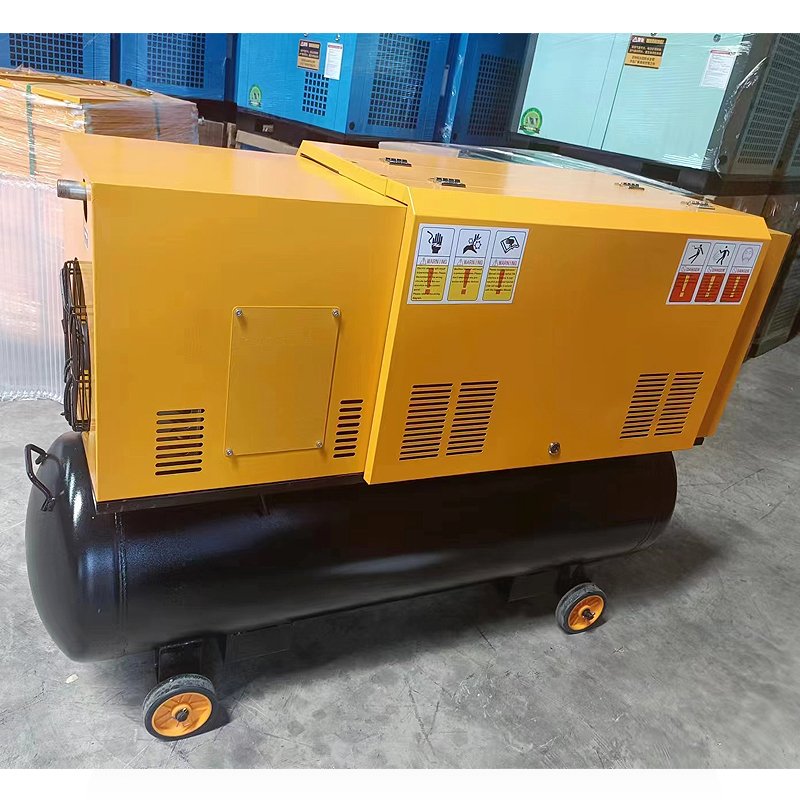 10HP VSD Rotary Screw Air Compressor 40CFM 60Gallon Portable Air Compressor with Dryer