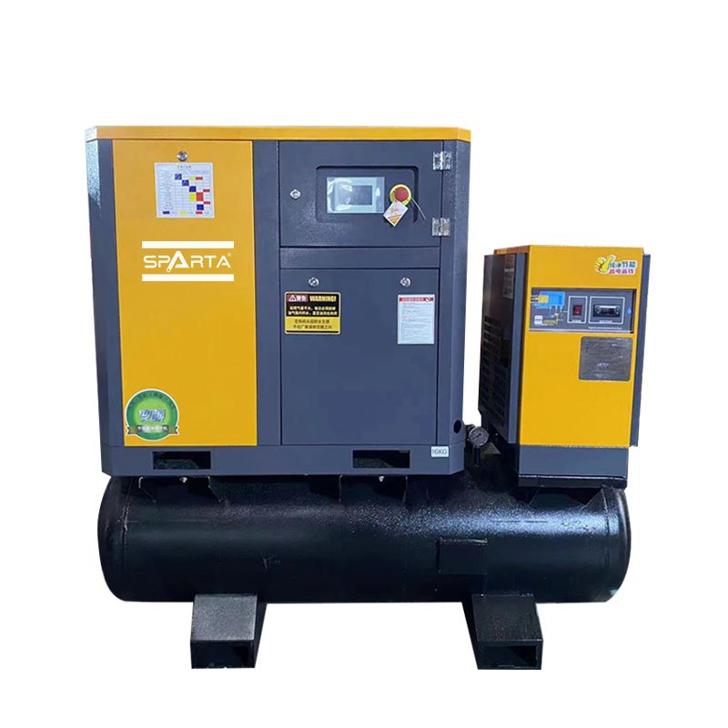 10HP VSD Rotary Screw Air Compressor 40CFM 60Gallon Portable Air Compressor with Dryer
