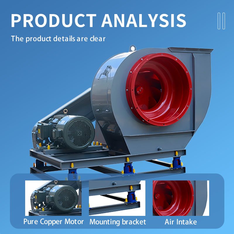 4-72 Series Centrifugal Fan Mechanical Ventilation Industrial and Mining Enterprise Ventilation
