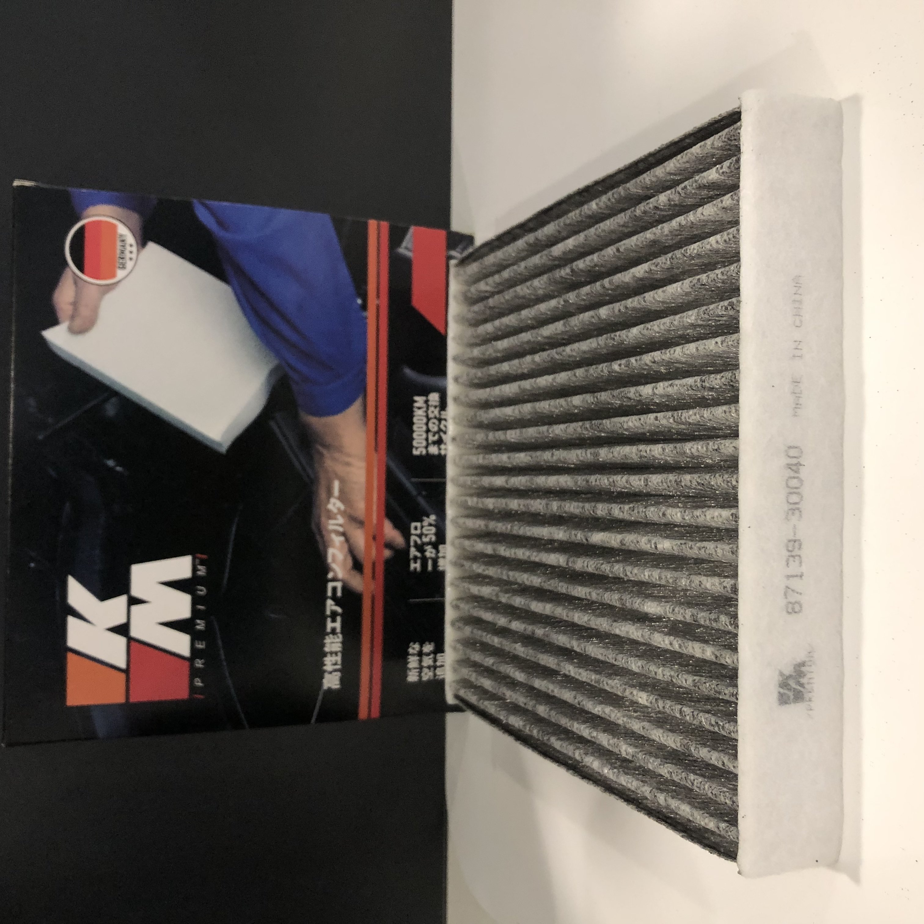 KM Auto Parts China Factory Engine Parts High Cabin Flow Car Cabin Filter OE 87139-30040 Fit for LEXUS TOYOTA (FAW)
