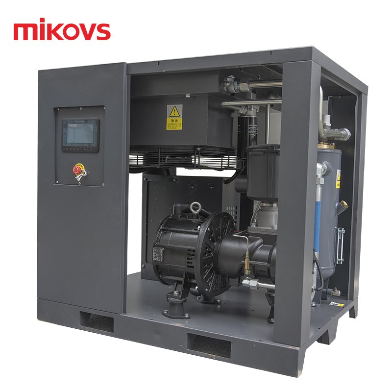 7-12bar Silent Industrial Single-Stage Rotary Vsd Screw Air Compressor 75kw 100hp