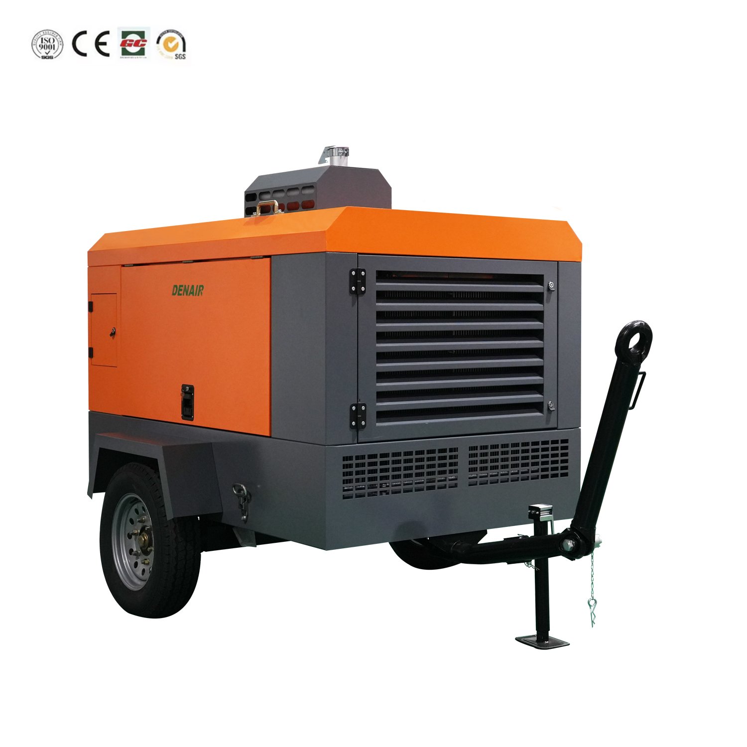 7 8 10 12 bar High Efficiency diesel Portable Screw air Compressor for Sand Blasting