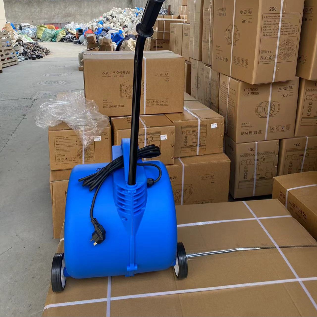 JEEK 110v 220v 750W 2000rpm Ventilation Fan Powerful Industrial Heat and Cool Portable 1hp Floor Blower