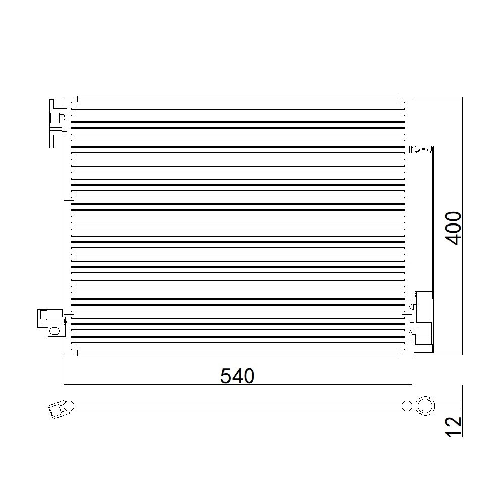 Aftermarket Car Auto Air Conditioning System Auto AC Condenser for PEUGEOT RENAULT CLIO LOGAN OEM 921006843R