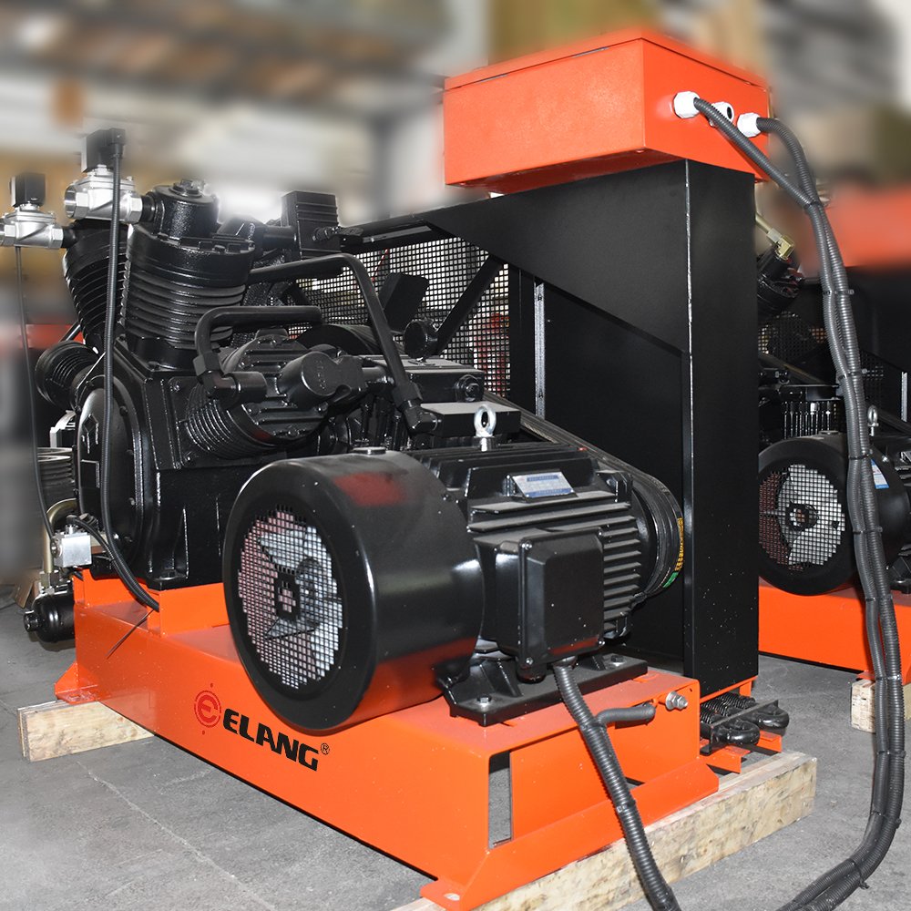 40Bar 1.3m3/min - 6.0m3/min High Pressure Three Stage Belt Driven Piston Air Compressor