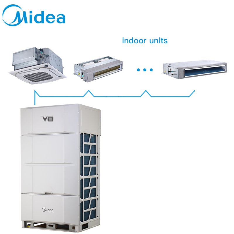 Midea ETA (META) 2.0 40KW Supplier R410A Multi Ac Split Inverter Vrv Central Air Conditioning Hybrid Vrf System Air Conditioner