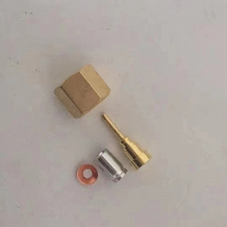 Refrigerator Refrigeration Hydraulic Pressure Measuring Control Gauge Flexible Nylon Resin Rubber Hose Elbow Straight Connector