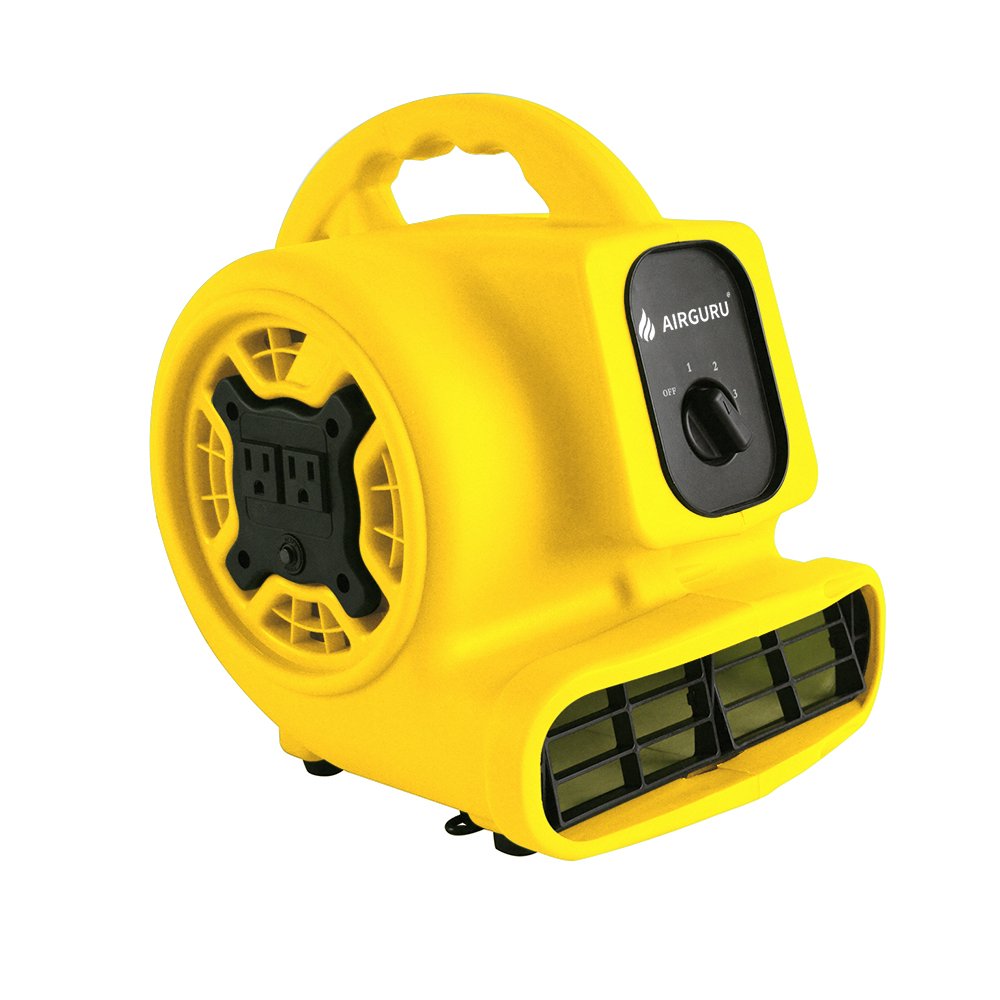 Airguru Portable Air Mover 1/4 Hp Carpet Dryer Machine Industrial Floor Fan Commercial Water Restoration Use