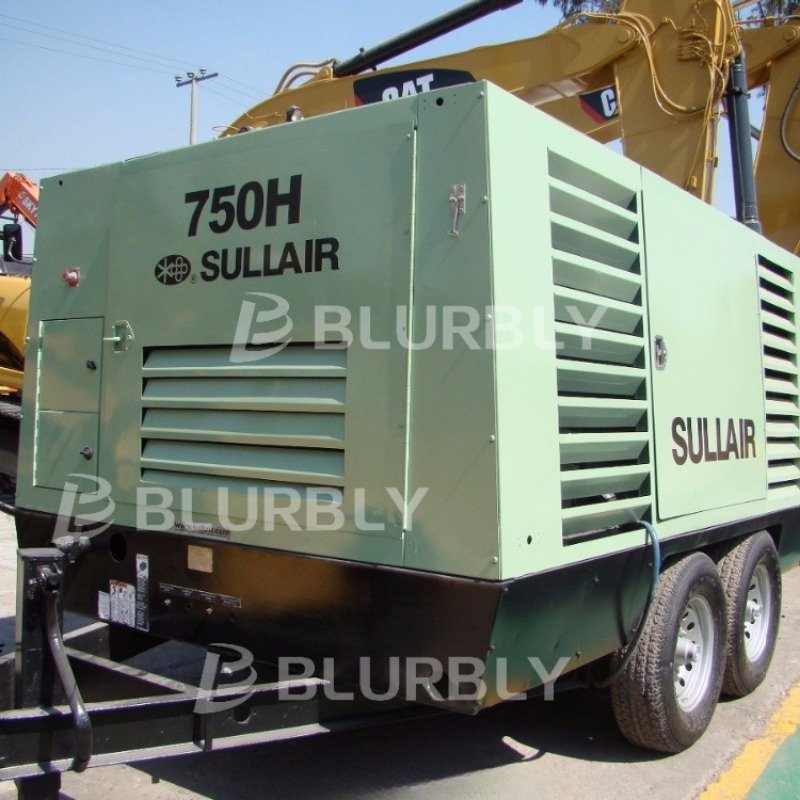 Sullair 750H Mining Rig Use 21.2m3/min diesel Portable Borewell Energy Saving Oil Field air Compressor for Sandblasting