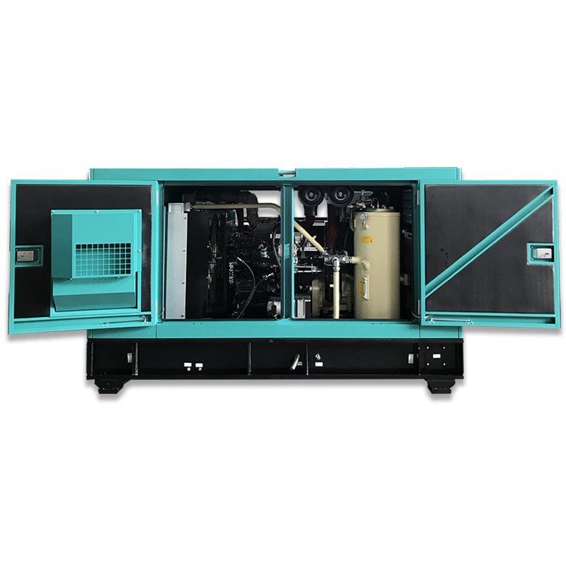Stationary Diesel Screw Air Compressor 350CFM 9.9m3/min 12bar Compressor with Engine Cummins