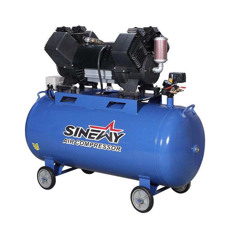 Compresor De Aire Silencioso Manufacturer Heavy Duty 380V Silent 200 Liter Oil Free Air Compressor