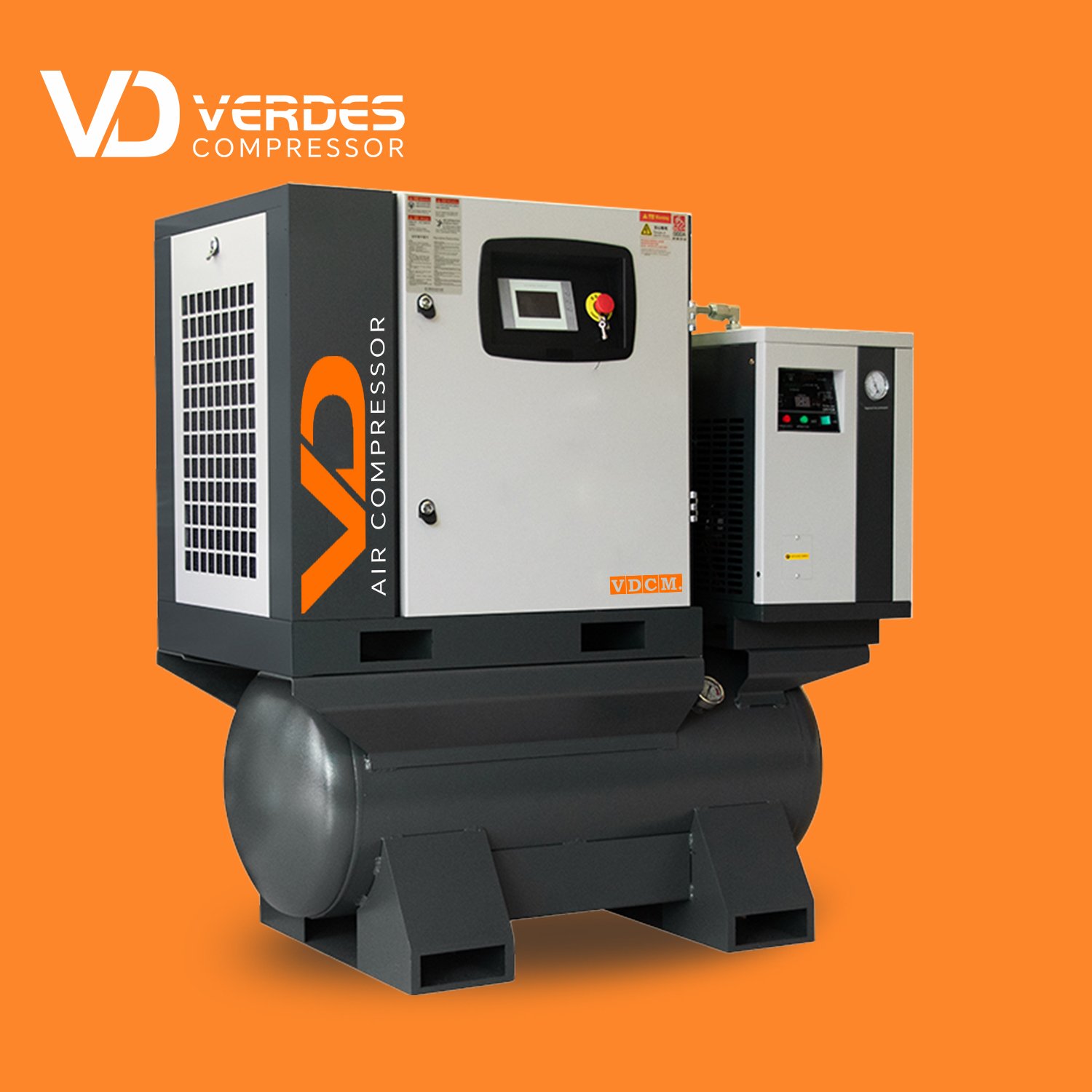 200 L 300 L 400 L 500 L Industrial Electric Rotary Screw air Compressor Integrated 3 in 1 air Compressor Combined air Dryer