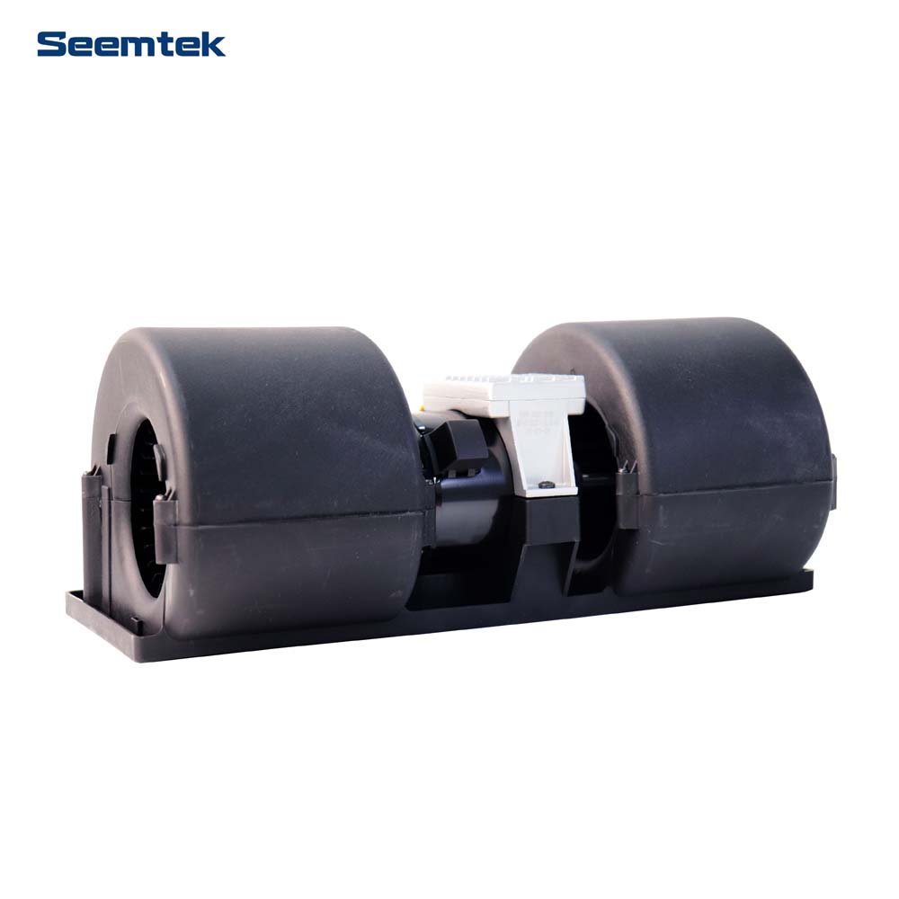 High Quality 24V DC Bus Truck Air Conditioning Double Blower Evaporator Fan for Replacing SPAL