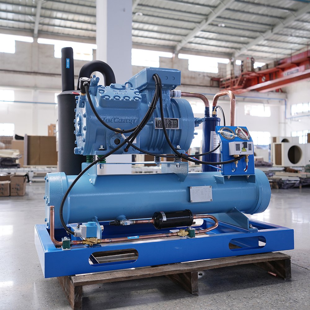 New Factory Price Water Cooled Chiller Condensing Unit Refrigeration Blast Freezer Water Cooling Chiller