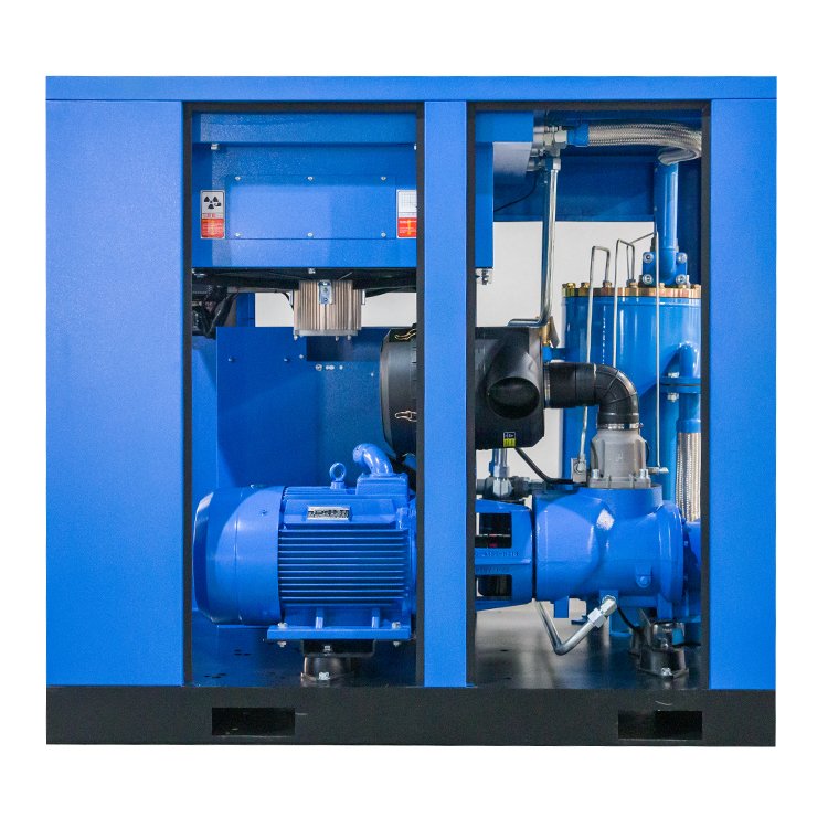 75kw High Capacity High Pressure Screw Air Compressor 100% Oil-Free with Enhanced Energy Savings and Superior Efficiency