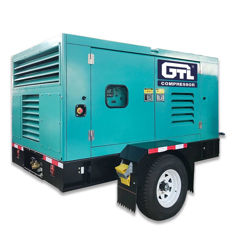 Mobile Diesel Screw Compressor Engine Cummin-s 12 M3/Min 12bar Industrial air Compressor Compressor 428CFM From Factory GTL