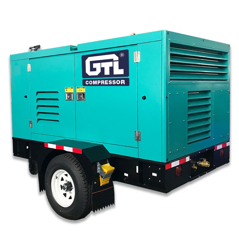 Mobile Diesel Screw Compressor Engine Cummin-s 12 M3/Min 12bar Industrial air Compressor Compressor 428CFM From Factory GTL