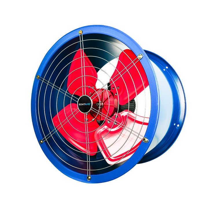 Axial Blower Fan with Aluminum & Stainless Steel Blade AC Axial Flow Fans Industries Restaurants Construction Hotels 240V 50Hz