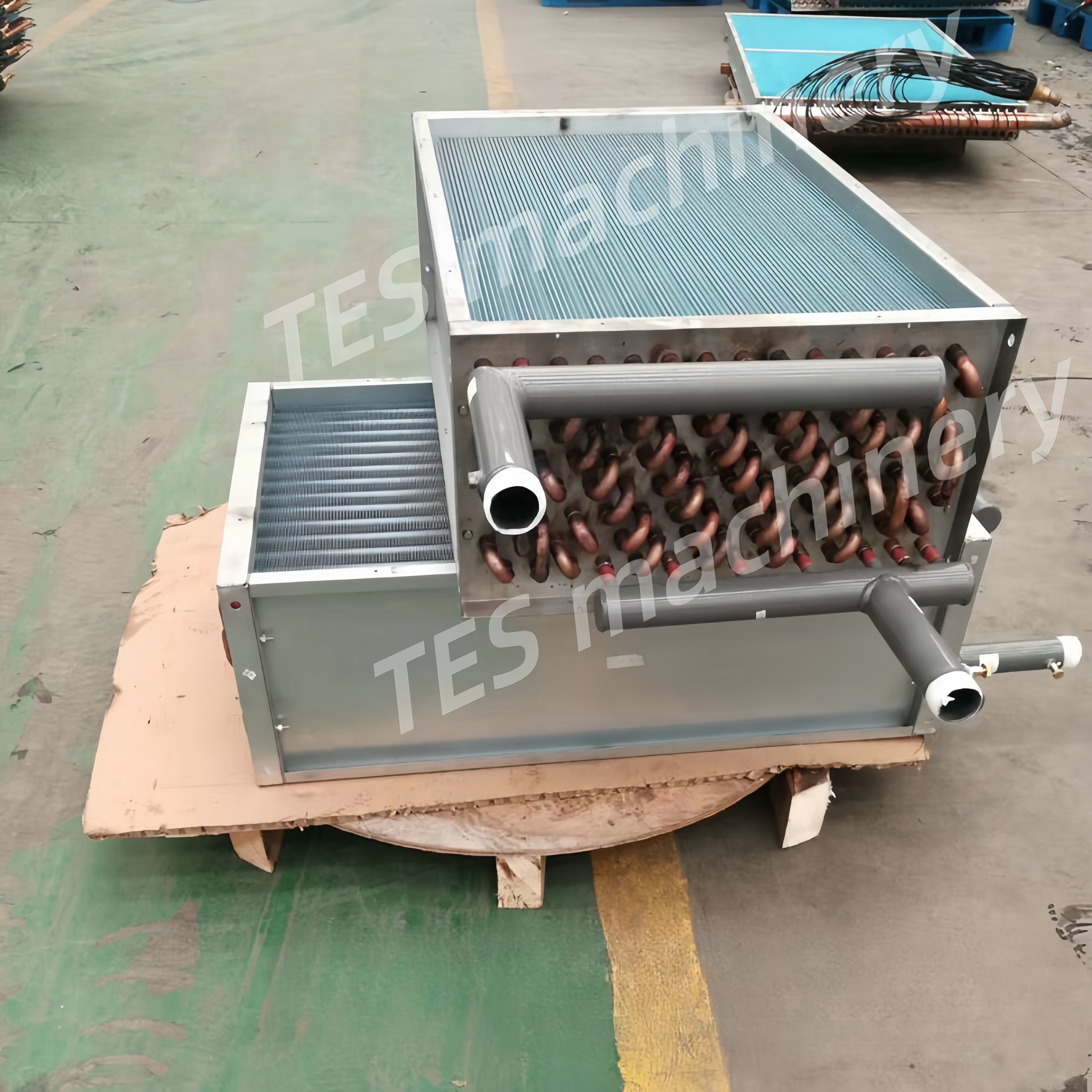 Central air Conditioning Evaporator Condenser Small Finned Water-cooled Condenser Industrial Refrigeration Machine Evaporator