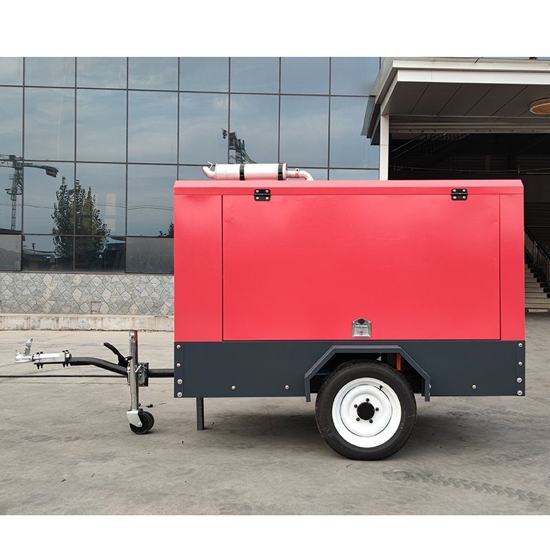7 bar air Compressor Industrial Portable diesel Air Compressor Engine Wall Mounted 7 bar Direct Diesel Portable Air Compressor
