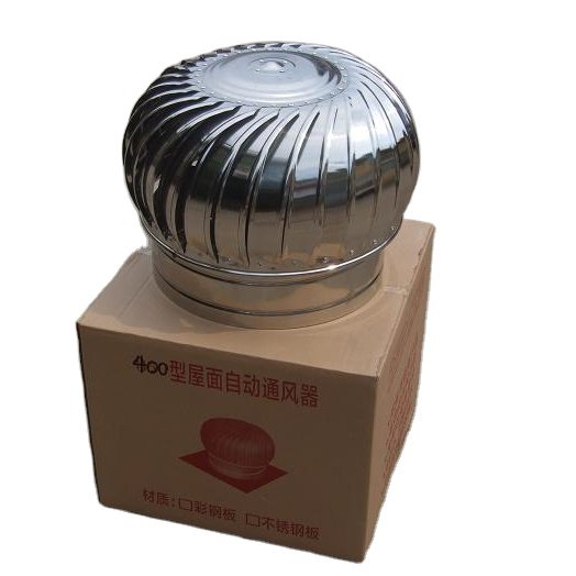 Factory Supply Stainless Steel Non Power Roof Turbo Fan Kitchen Roof Ventilation Fan Industrial Exhaust Fan