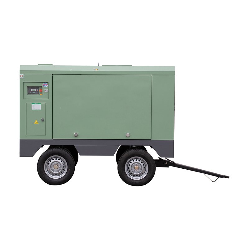 75kw Heavy Duty Electric Engine Movable/Portable Direct Drive Rotary Screw Air Compressor for Drilling and Mining Industry