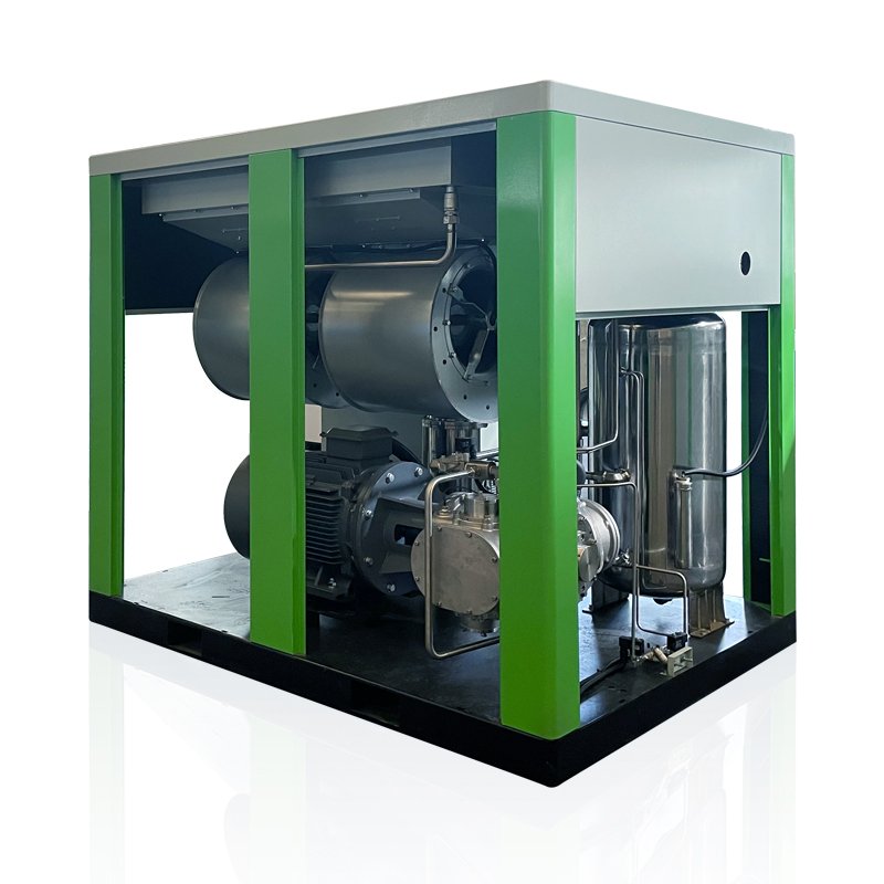 Industrial Stationary Air Compressor VSD 7.5kW-300kW Water Lubricated Oil Free Screw Compressor