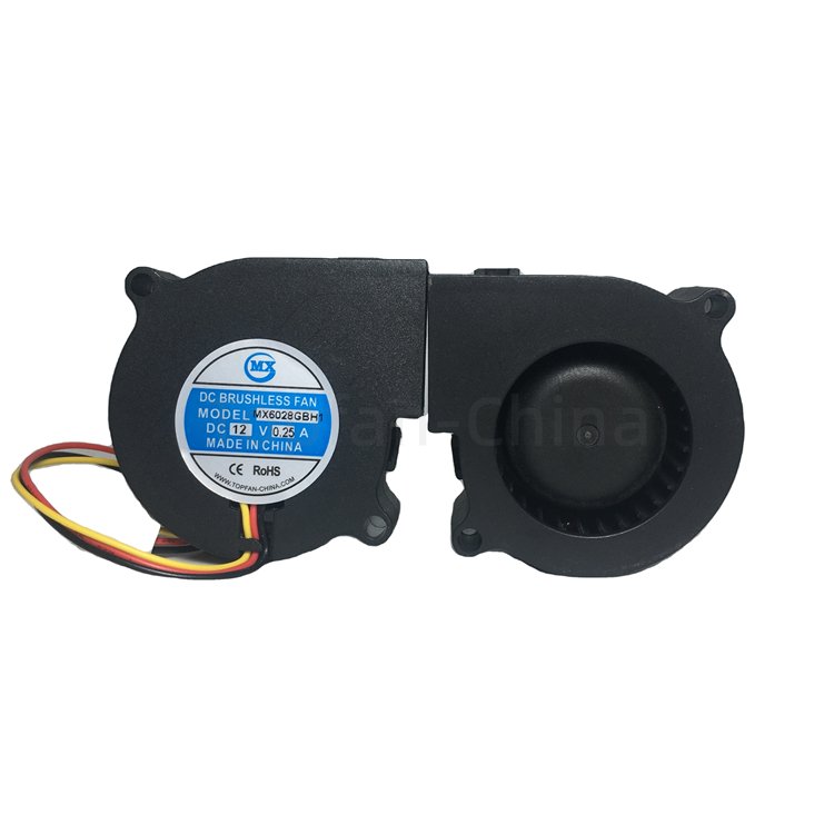 60x60x28mm Mini Air Turbo Hot Air Blower China 60mm 12V 24V 48V DC Radial Blower Centrifugal Fan