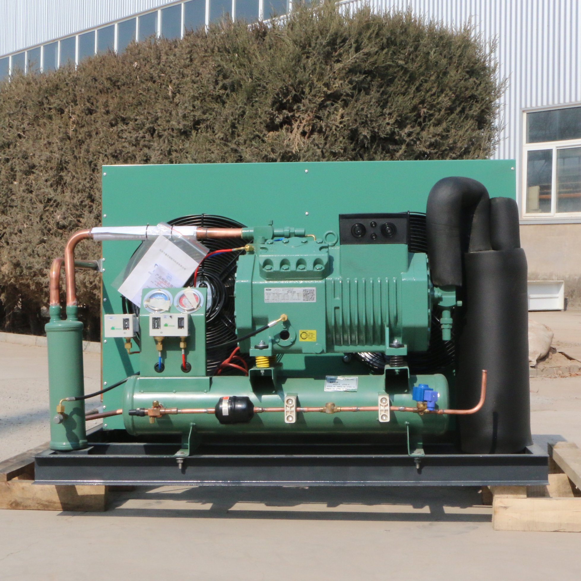 Bescool Cooling System Industrial Condensing Unit With Semi-Hermetic Refrigeration Compressor Suitable for Cold Room Storage