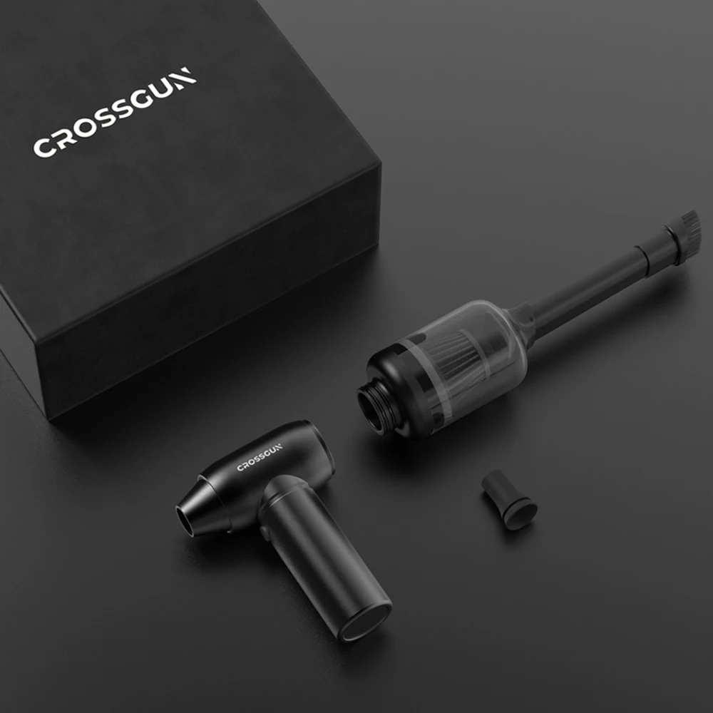 CROSSGUN Mini Jet Fan Small USB Rechargeable Handheld Industrial Mini Portable Air Blower Gun for Travel Outdoors Home Office