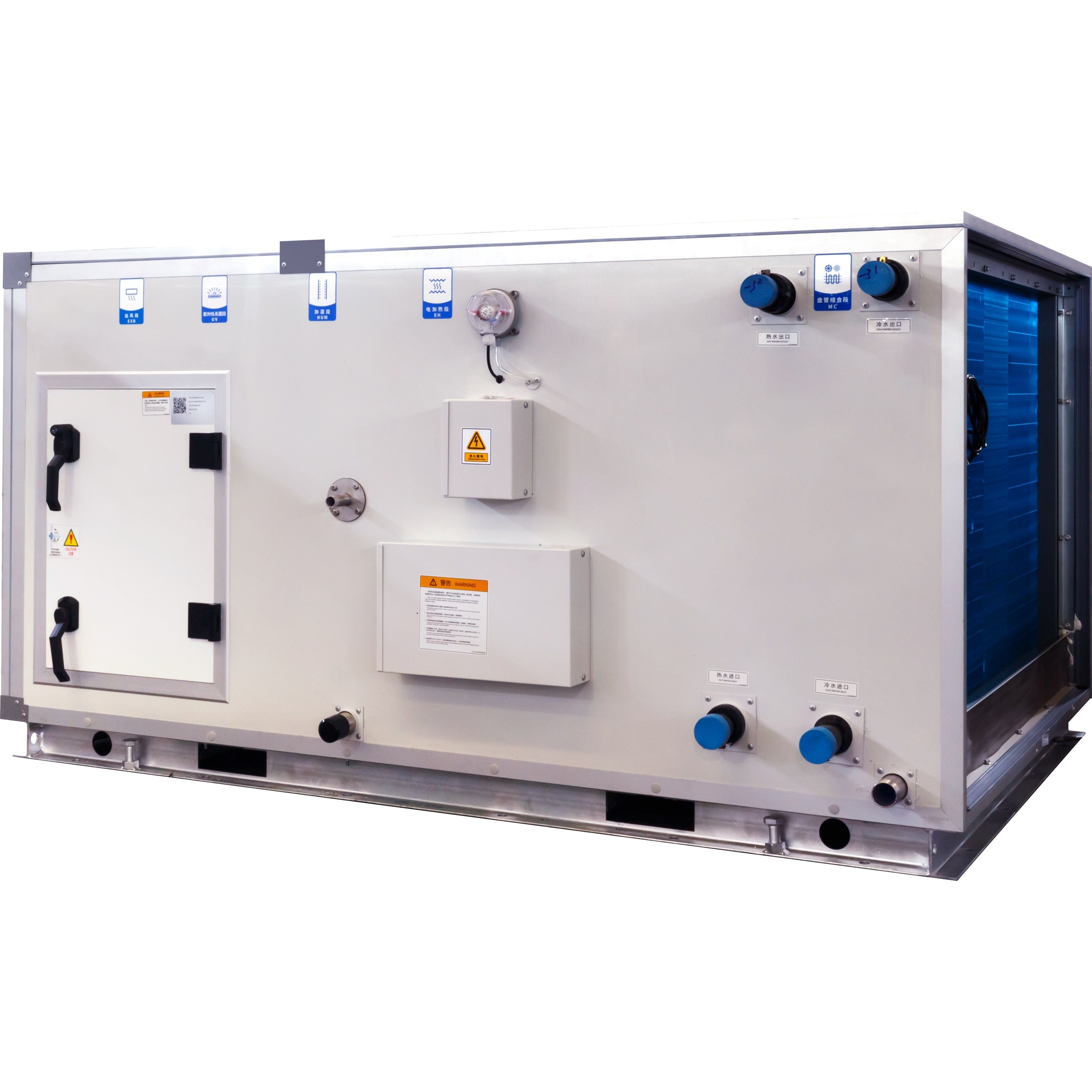 Low Temperature Fresh Air Carrier Wall Mounted Ahu Air Conditioner Single Wall Cabinet air Handling Unit with Condensing Unit