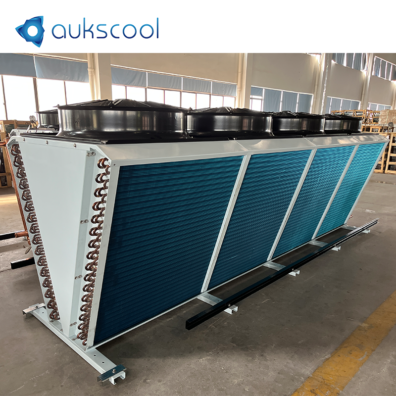 KV Series 124.7KW Air Cooled Condenser R22 R134A R404A Refrigerant Refrigeration Evaporator Condenser Unit for Cold Room