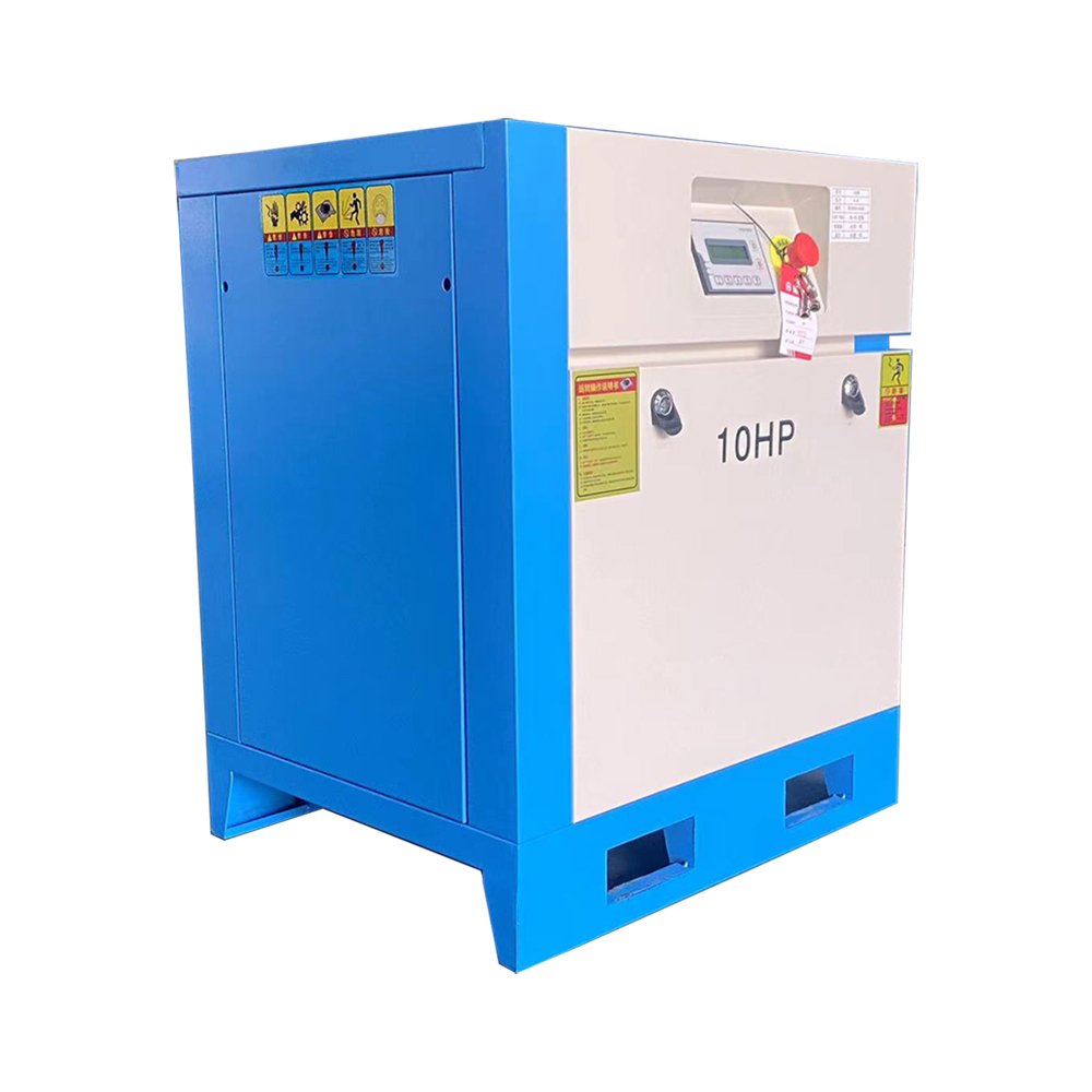 Low Noise 10hp Industrial air Compressor 7.5KW 380V 50HZ Variable Speed Screw Silent Compressor