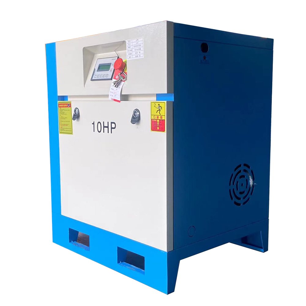 Low Noise 10hp Industrial air Compressor 7.5KW 380V 50HZ Variable Speed Screw Silent Compressor
