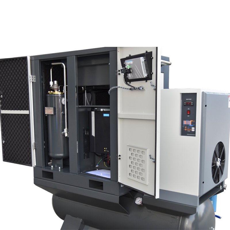 Easy to Use Oems Rotary Screw air Compressors with Integrated Refrigerated air Dryers