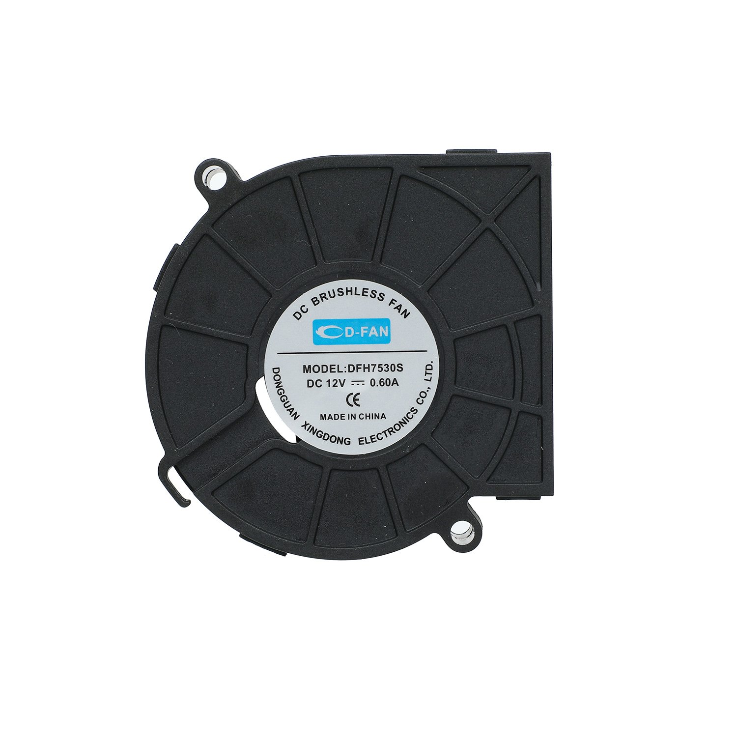 7530 Smart Toilet Fan 75mm 12v Brushless Centrifugal Dc Blower 75x75x30mm